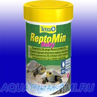 Питательный корм для маленьких водных черепашек TETRA ReptoMin baby 100ml26g гранулы 